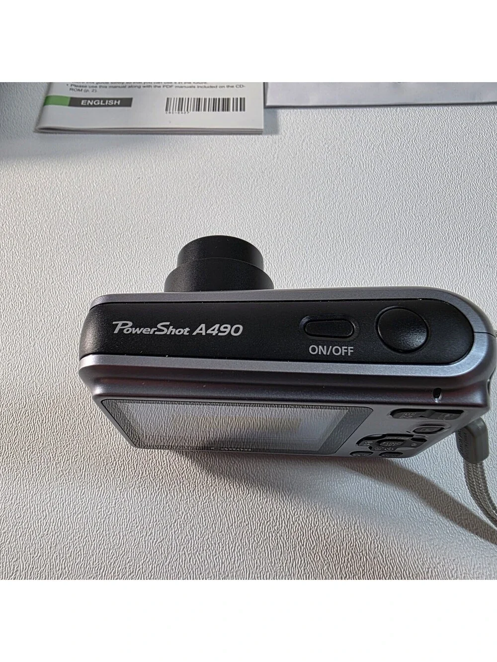 Canon PowerShot A490 10.0MP Digital Camera Silver 2.5